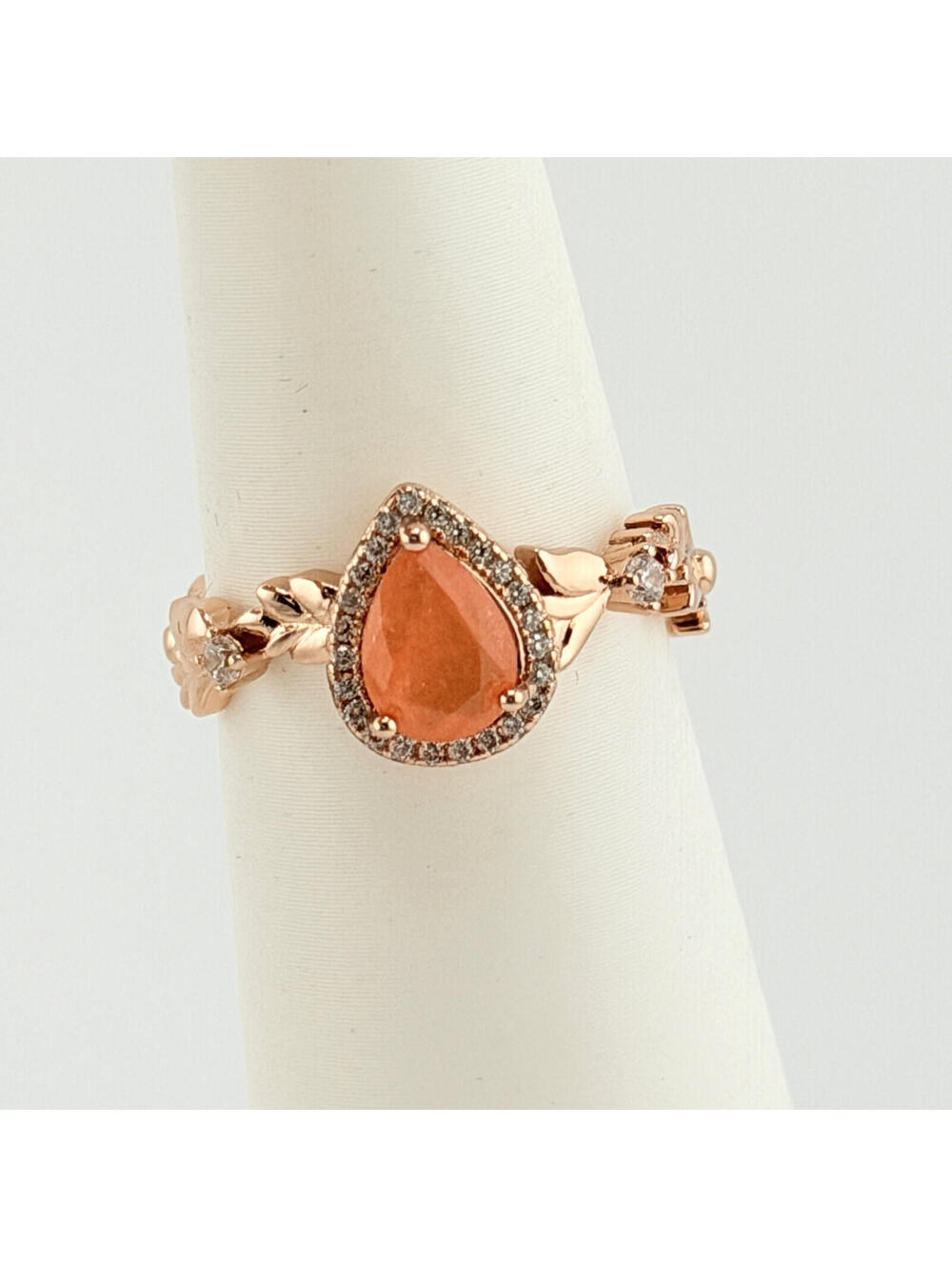 Bomb Party Sz 9 Southern Garden Party "The Daphne Ring" Melon RBP3257 RETRO